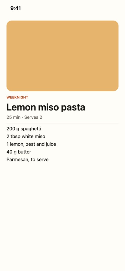 Sort food recipes and cooking screenshots
